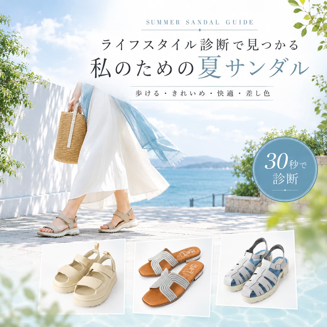 ライフスタイル診断で見つかる！私のための夏サンダル