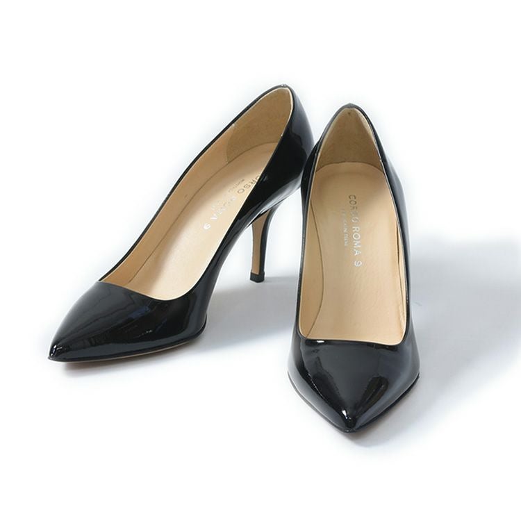 22cm-25.5cm│CORSO ROMA9（コルソローマ9）エナメル ポインテッドトゥ
