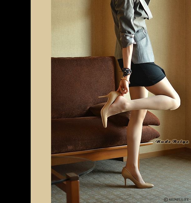 22.5cm-25cm｜9cmヒール レザーパンプス アーモンドトゥ GILBERT