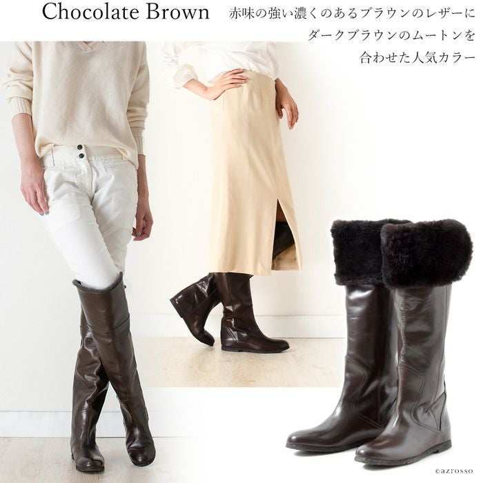 ☆美品☆アグ　ロルナ ムートンブーツ　サイズ6 23cm　黒　表革 UGG（アグ） ムートンブーツ レディース CLASSIC MINI PLATFORM UGG
