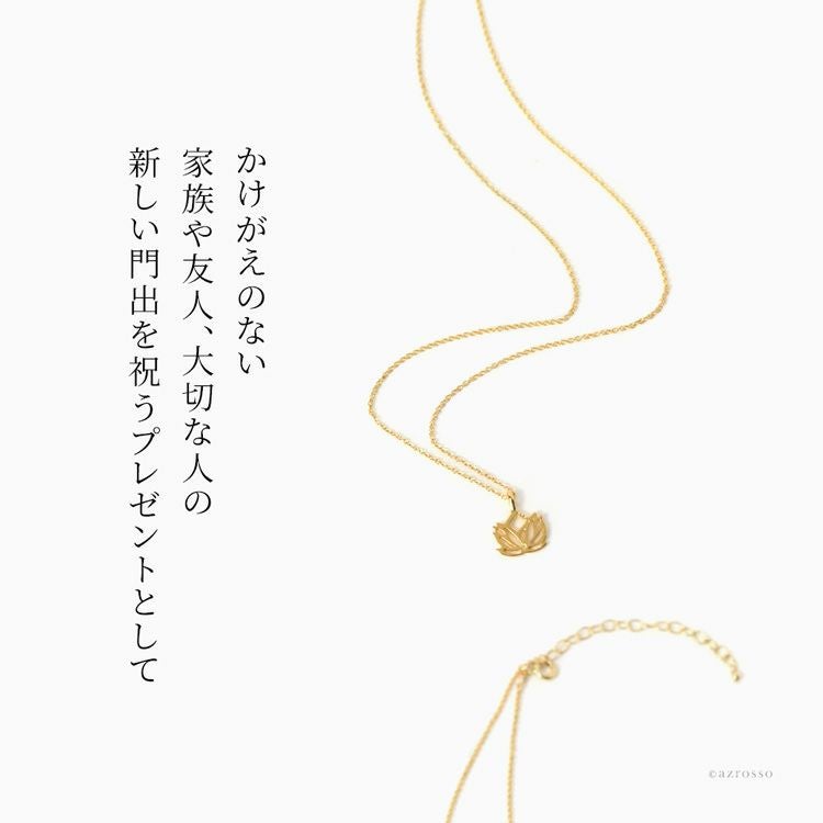 蓮 花 ネックレス ゴールド フラワーモチーフ ドギャード dogearedの