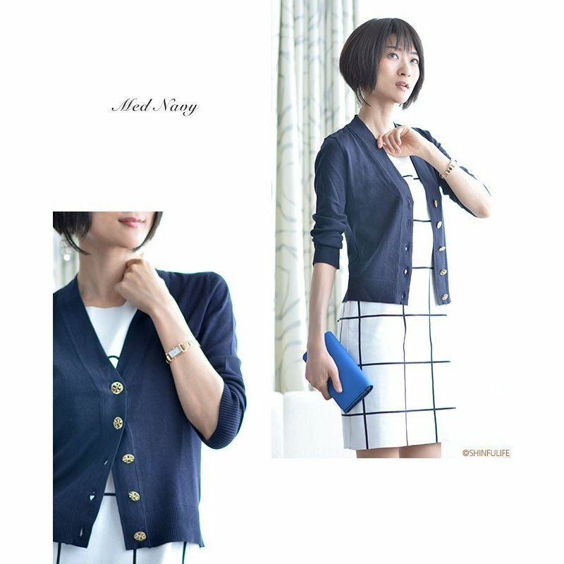 TORY BURCHトリーバーチ カーディガン　スプリングコート グリーン Tory Burch - TORY BURCHトリーバーチ カーディガン スプリングコート