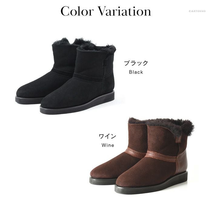 ショート丈 ムートンブーツ ショートブーツ コルソローマ 9 CORSO ROMA