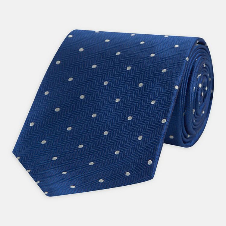 ドット柄 ネクタイ シルク ｜Turnbull & Asser ターンブル アッサー