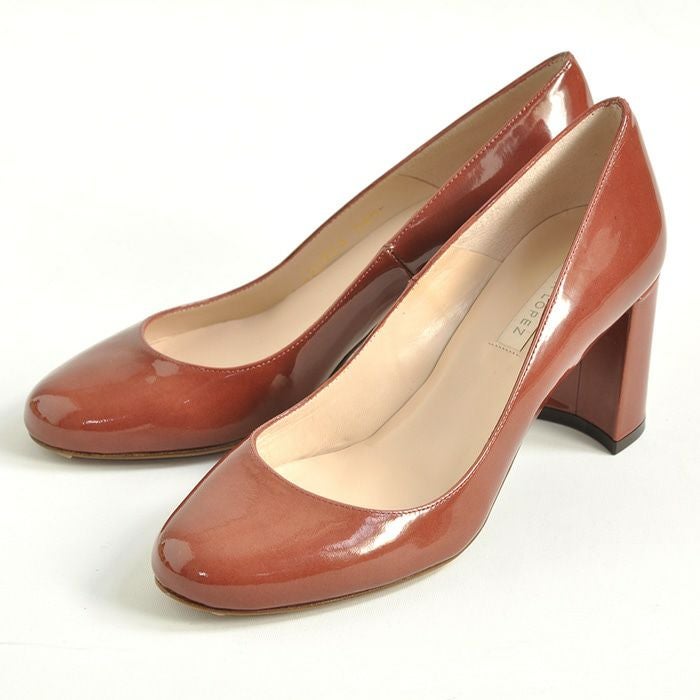 6cm チャンキーヒール エナメルパンプス｜プーラロペス PURA LOPEZ