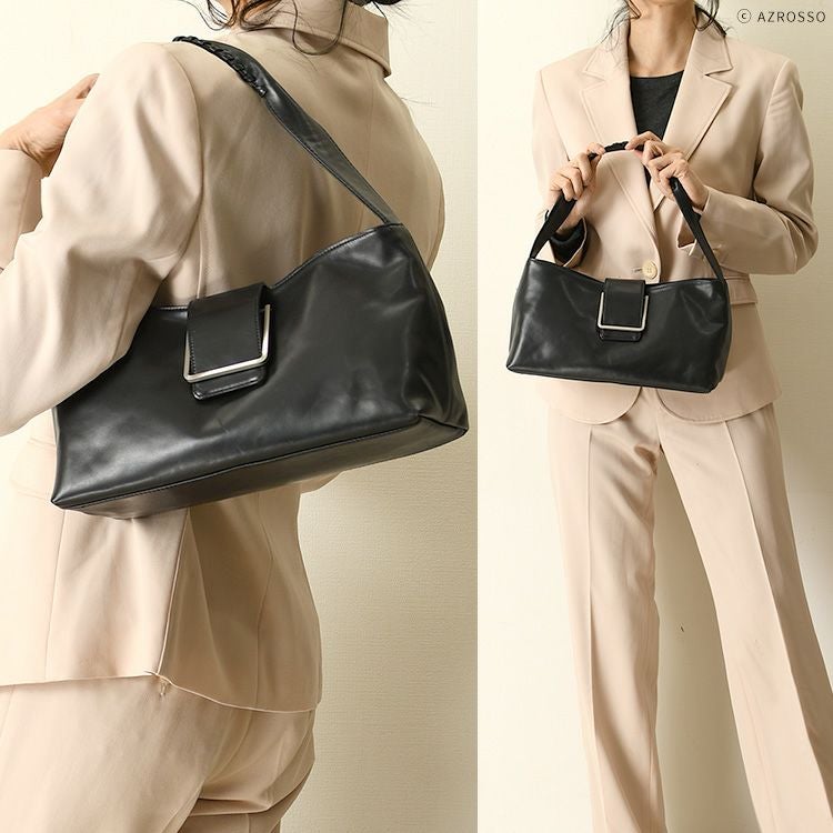 2way セレモニー フォーマルバッグ ブラック 黒 日本製 本革レザー