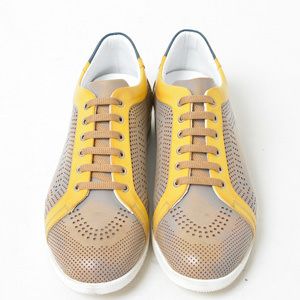 レザー スニーカー メンズ ジャンフランコ ラタンジ 本革 革靴 レース