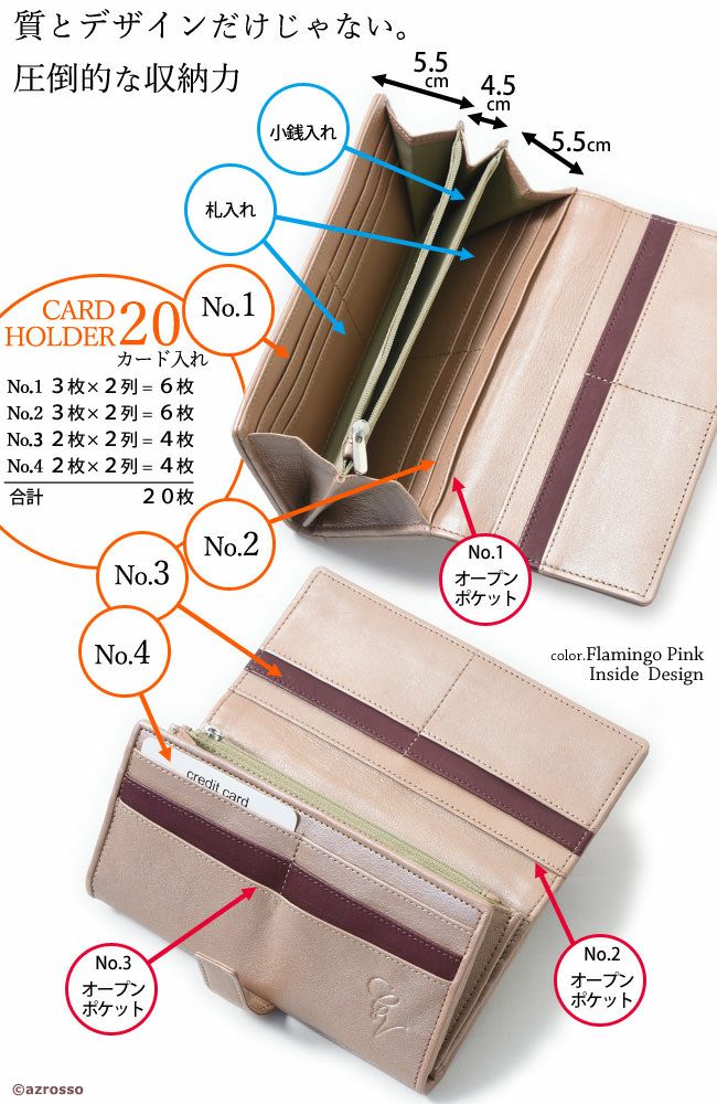 パッチワーク長財布 本革 レディース イエロー ブラック ピンク ブルー