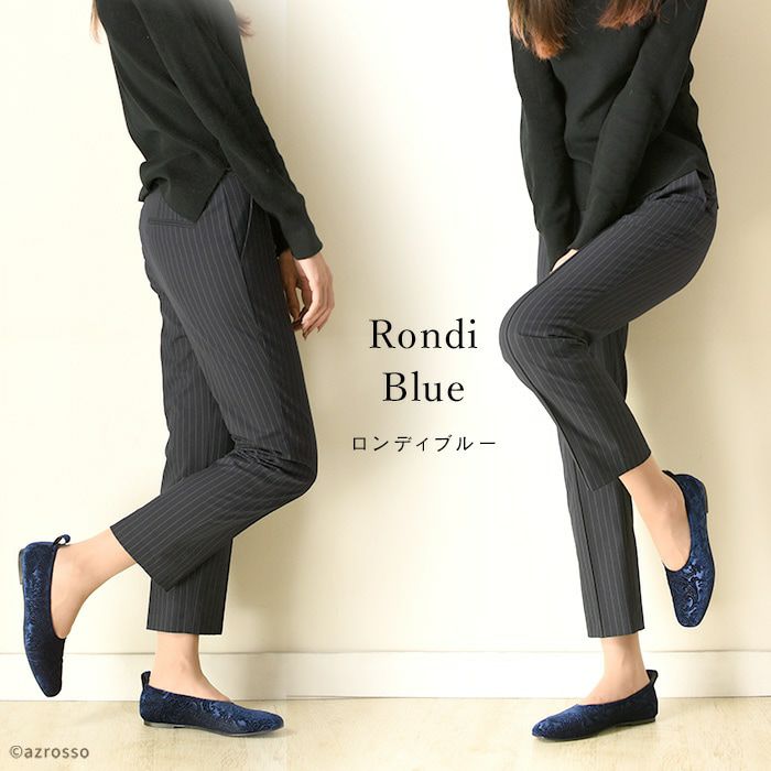 23cm-25.5cm｜ベルベット スクエアトゥ フラットシューズ バレエ