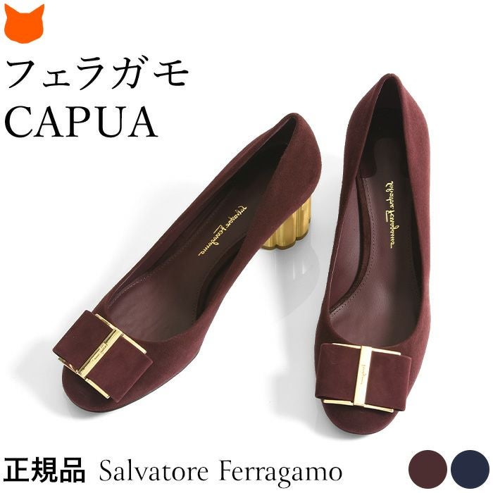 フェラガモFerragamo NINNAパンプス 6 1/2M NINNA エナメル フラットパンプス レディース|フェラガモ Ferragamo