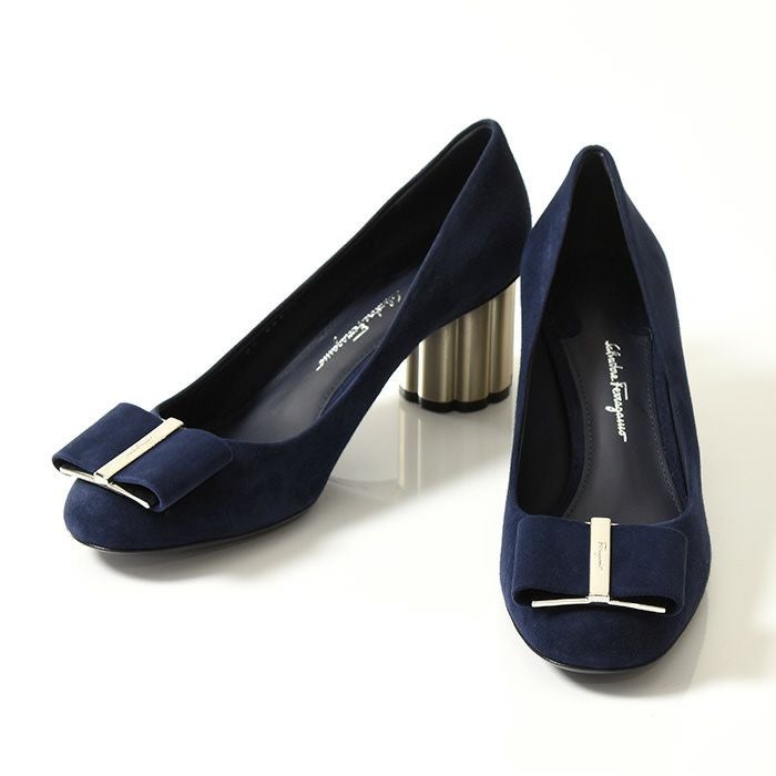 スエードレザー パンプス 6cm カプア サルヴァトーレ フェラガモ