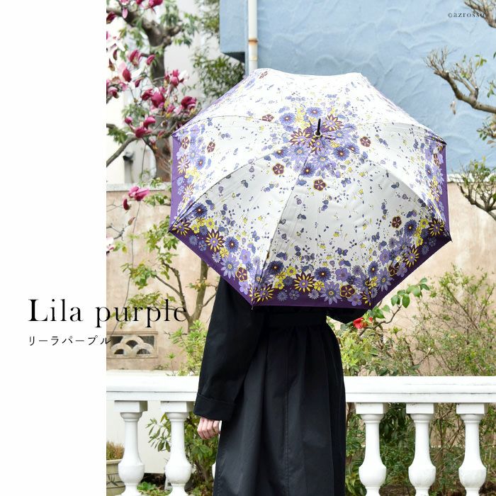 スカンジナビアン 雨傘 花柄 長傘 晴雨兼用｜Lluvia rain ルビアレイン