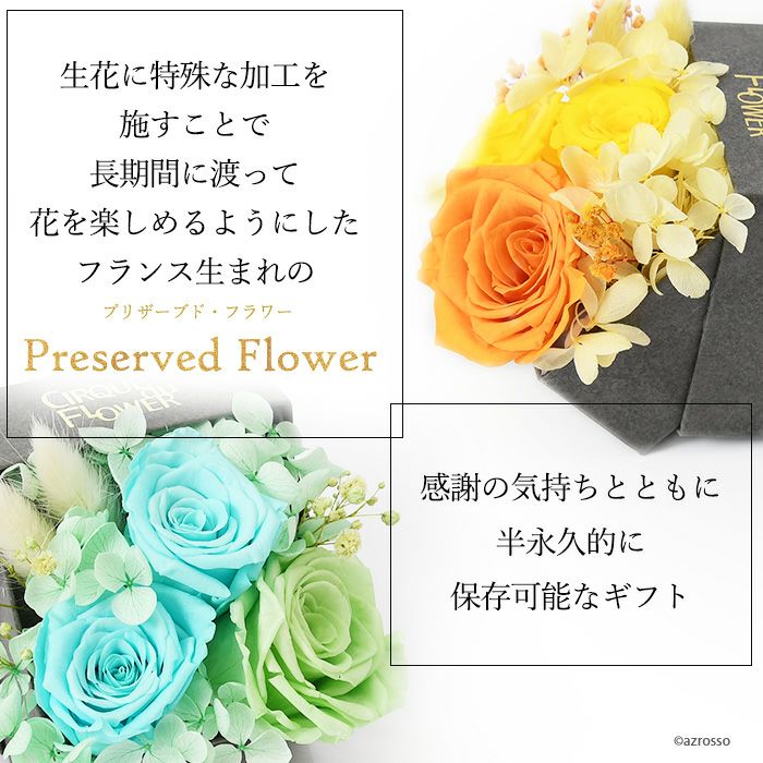 父の日用お花ギフト お父さんへ贈るプリザーブドフラワーボックス