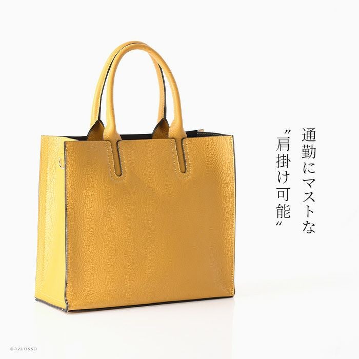 シンプル トートバッグ 本革 2way ビジネスバッグ Marantの通販