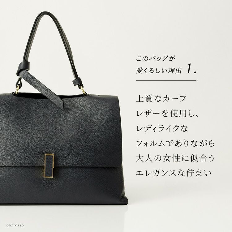 ✨高級✨タンスティング　ビジネス　ハンド　ショルダー　シボ革　2way ネイビー 日本製 ショルダー ボストンバッグ メンズ 大容量 旅行 ブランド