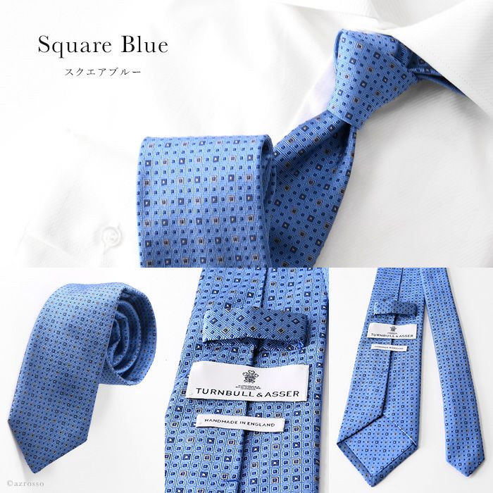 ミニ スクエア ネクタイ シルク｜Turnbull & Asser ターンブル