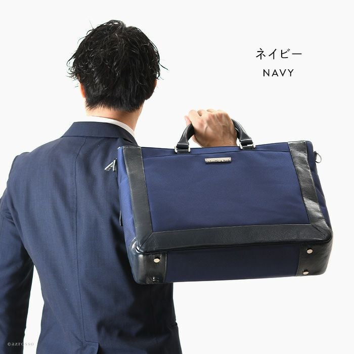 2way ビジネスバッグ ナイロン レザー メンズ ヘルベチカボールド