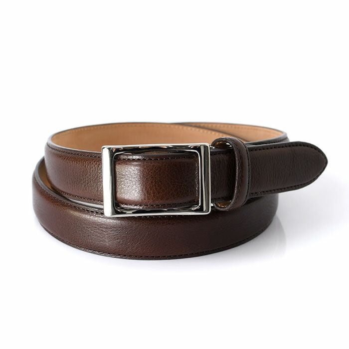 スライド レザー ベルト 本革 ブラック ブラウン メンズ アナック