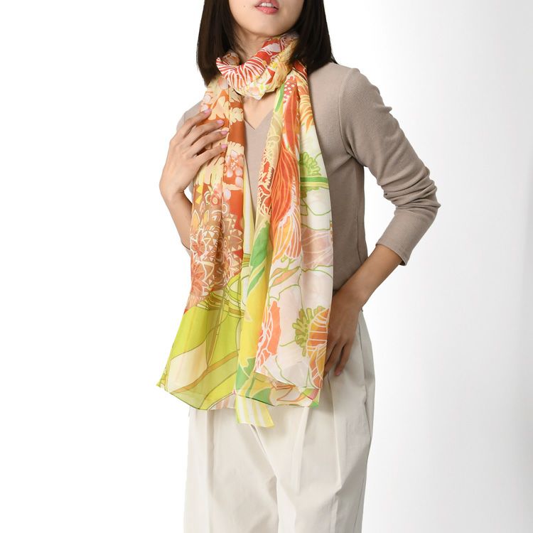 日本製 シルクレクセル 超大判ストール100×200｜.Y ドットワイ