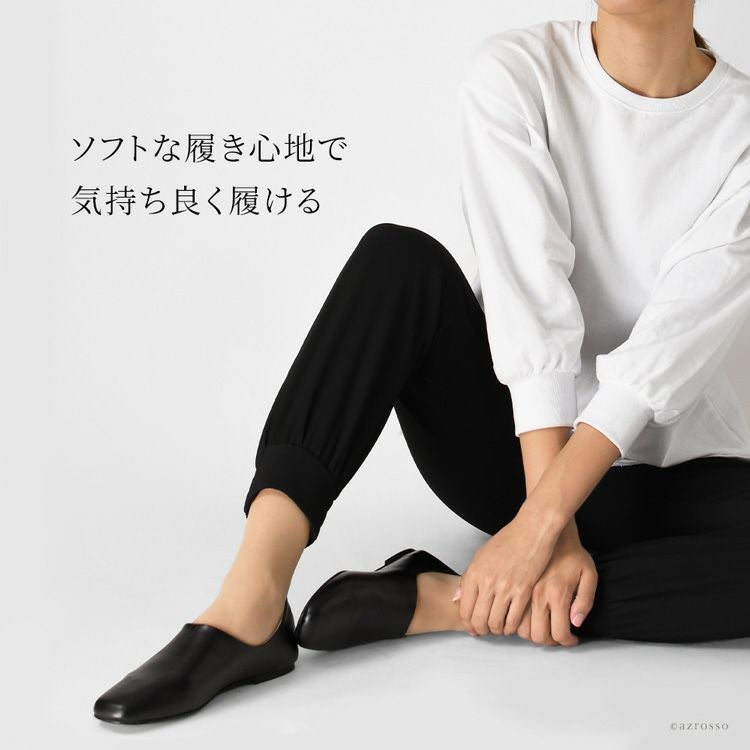 モカ　新品 未使用 CORSO ROME 9 黒レースフラット CORSO ROMA 9＞レザー レースアップシューズ