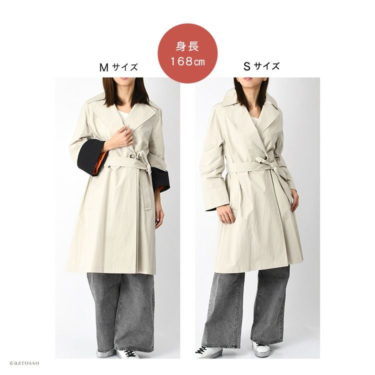 バイカラー トレンチコート 晴雨兼用 メゾン レネール MAISON LENERの通販