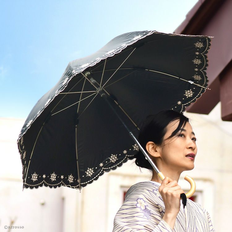 リトルブーケ 刺繍日傘 長傘タイプの通販｜Malagavaria マラガバリア