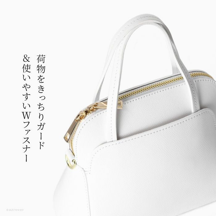2way レザー ハンドバッグ ミニバッグ カプチェット ヴィオレット