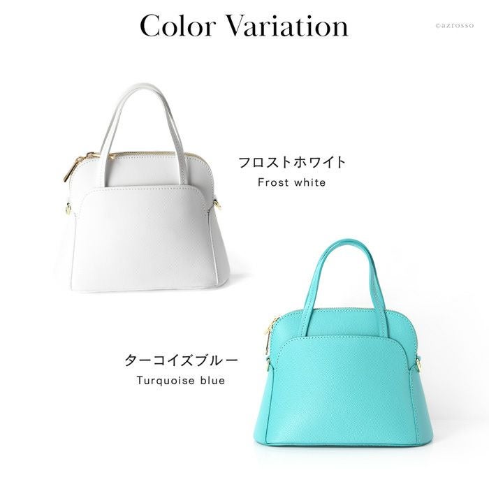 2way レザー ハンドバッグ ミニバッグ カプチェット ヴィオレット