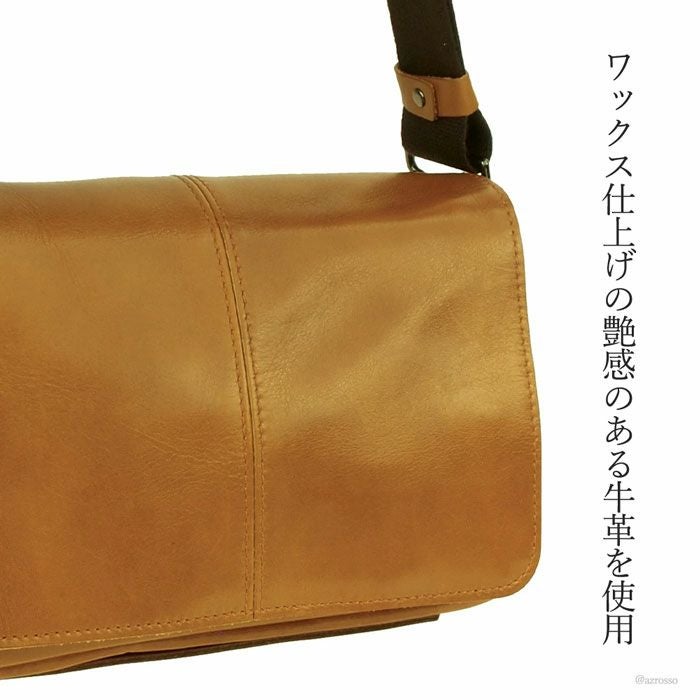 3way ショルダーバッグ 本革 レザー バッグ メンズ はっとり 服部の通販