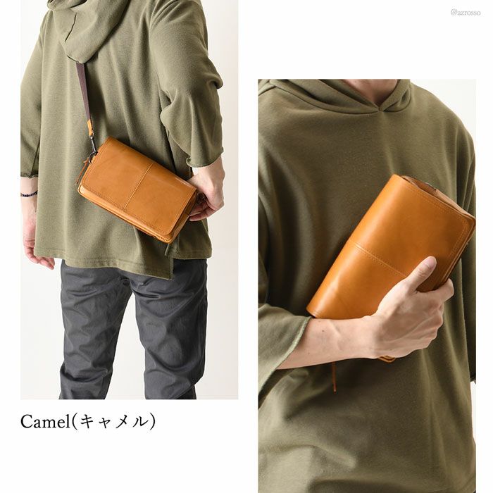 3way ショルダーバッグ 本革 レザー バッグ メンズ はっとり 服部の通販