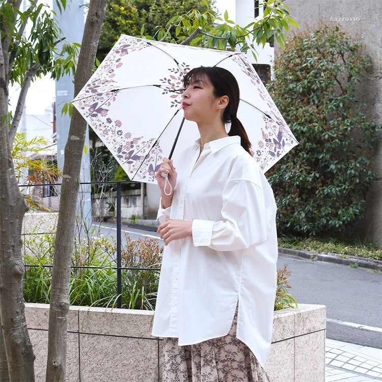 日本製 日傘 折りたたみ 薄型 晴雨兼用 軽量 涼しい 遮熱 プレミアム