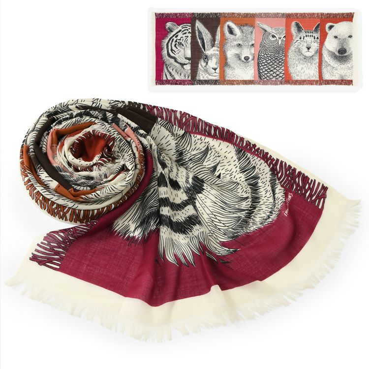 イヌイエディションズ ストール 大判 ウール100% INOUI EDITIONS