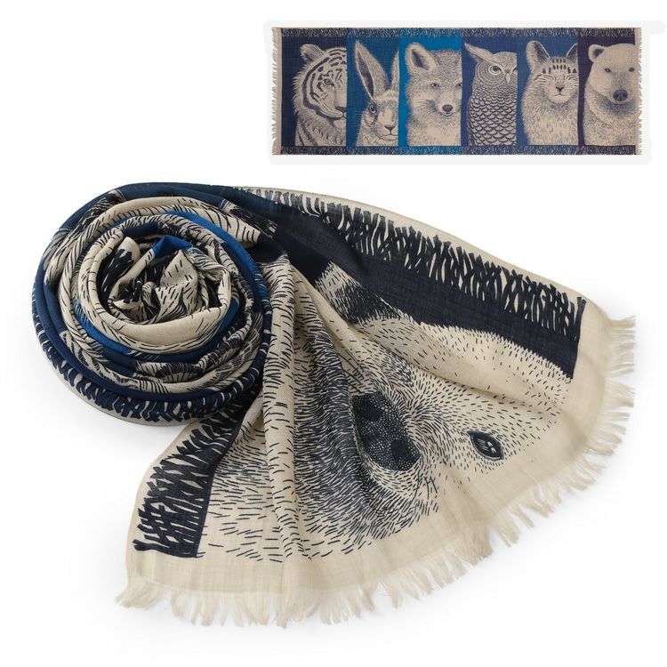 イヌイエディションズ ストール 大判 ウール100% INOUI EDITIONS