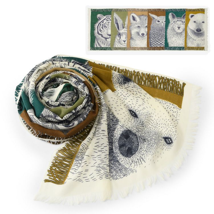 イヌイエディションズ ストール 大判 ウール100% INOUI EDITIONS