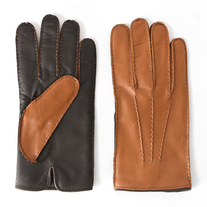 スマホ対応 手袋 レザー ウール混 ライナー ガラグローブ GALA GLOVES