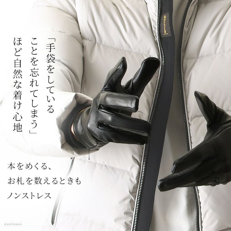 デンツ 手袋 DENTS スマホ対応 メンズグローブ ミラネーゼシルク