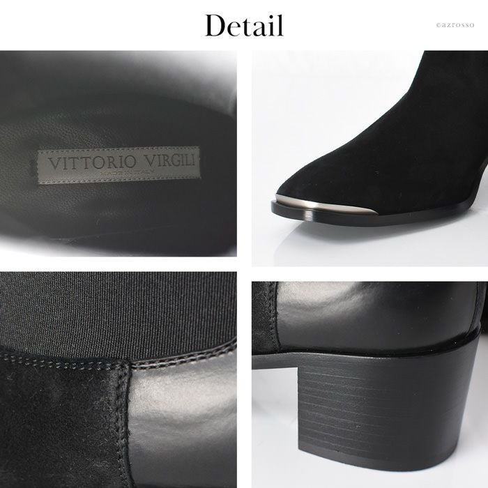 スタニングルアーVITTORIO VIRGILI別注ショートブーツ サイドゴア ショートブーツ 本革 ヴィットリオヴィルジリ VITTORIO