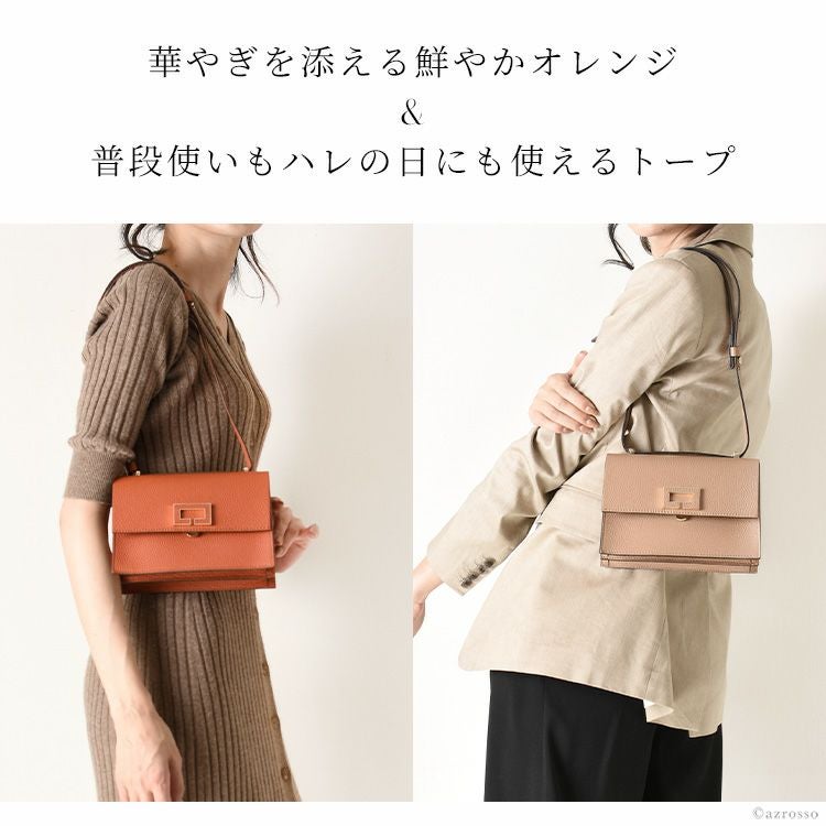 スクエア ハンドバッグ レザー 2way イタリア製 ロリステッラ