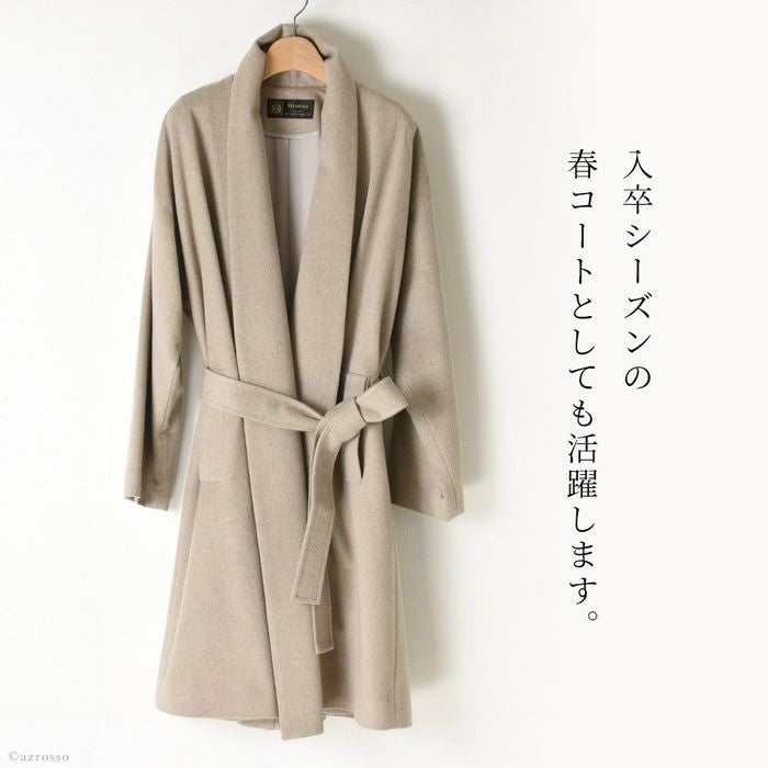 カシミヤガウンコート 日本製 レディース viaserica（ビアセリカ）通販