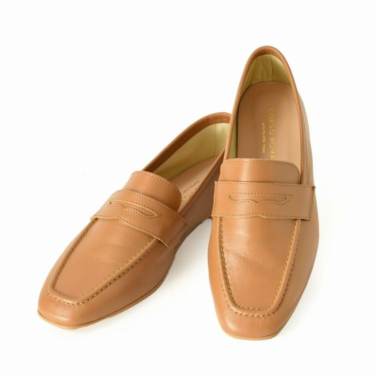 23cm-25.5cm｜柔らかい レザー ローファー 本革 ぺたんこ スリッポン