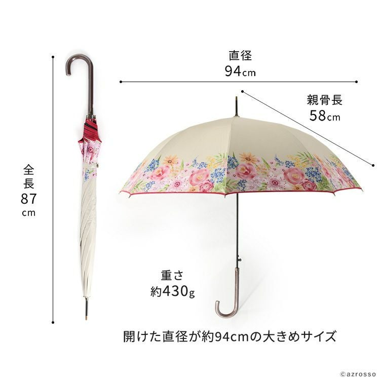 雨傘 日傘 長傘 晴雨兼用 UVカット率99以上 ｜Lluvia rain
