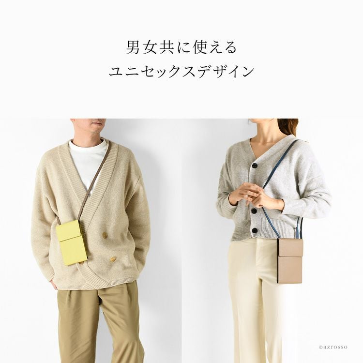 スマホショルダーバッグ 本革 日本製 豊岡鞄 アトリエヌウ Atelier nuu