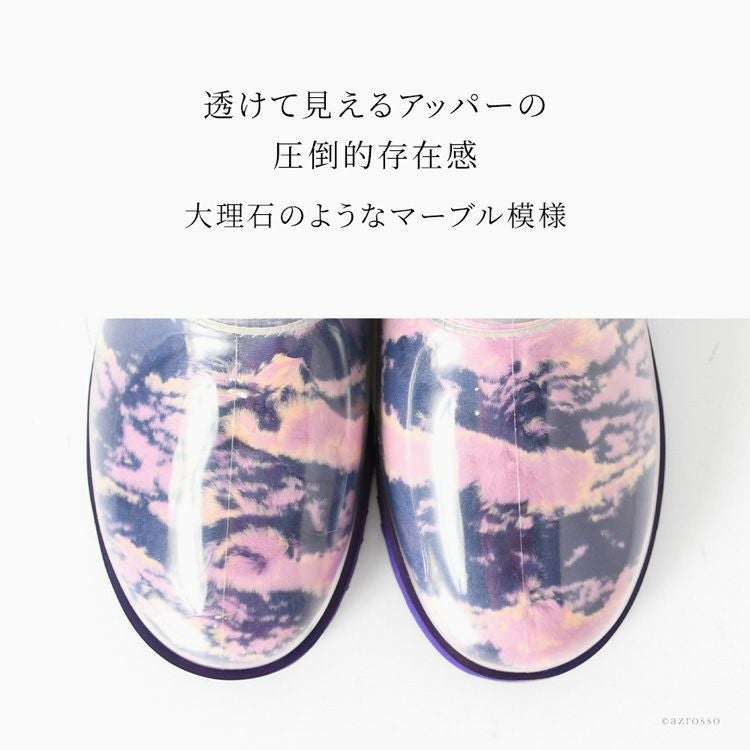 レインブーツ Classic Clear Mini Marble 完全防水 1120778 正規品