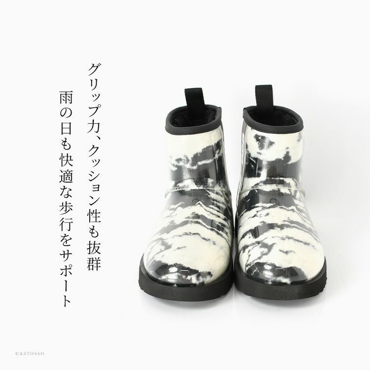 アグ　クラシック クリア ミニ マーブル　レインブーツ　防水　25cm レインブーツ Classic Clear Mini Marble 完全防水 1120778 正規品