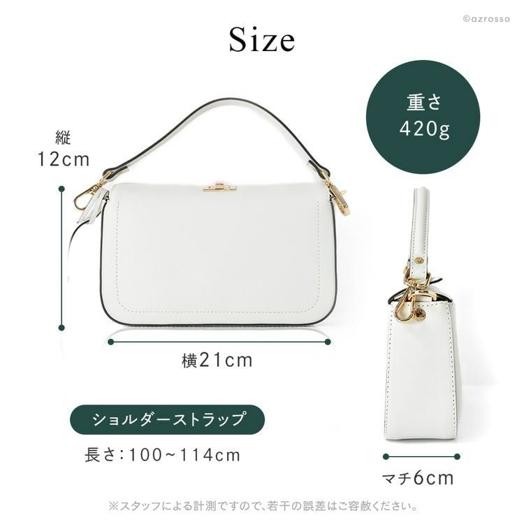 イタリア製 ミニ ハンドバッグ 2way ワンハンドル 本革 ショルダー