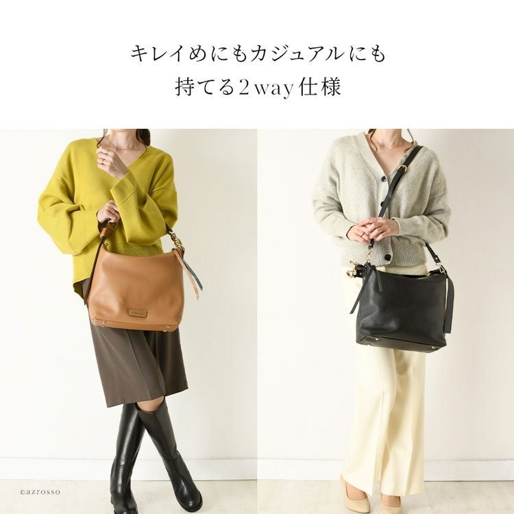 レディース 本革 ハンドバッグ ショルダーバッグ 2way 通勤
