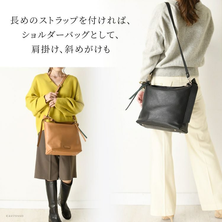 レディース 本革 ハンドバッグ ショルダーバッグ 2way 通勤