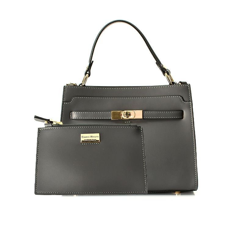 イタリア製 ハンドバッグ 2way ワンハンドル 本革 ショルダーバッグ