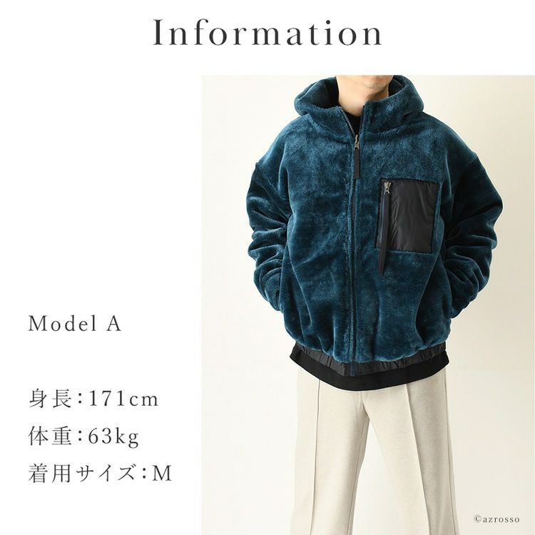 フェイクファー ジャケット メンズ リバーシブル アウター KAIRO 正規 フェイクファー ジャケット メンズ リバーシブル アウター KAIRO 正規