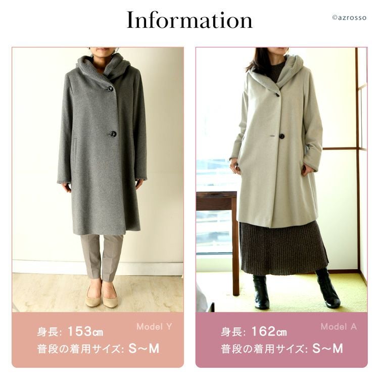 カシミヤコート セーブル 日本製 レディース viaserica（ビアセリカ